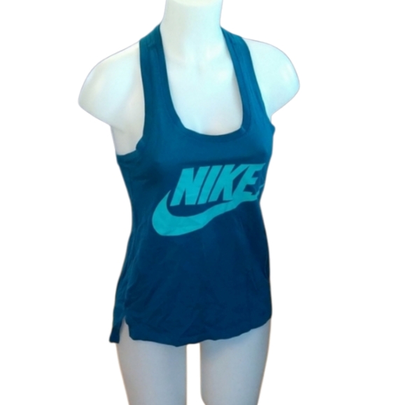 Nike Tops - Size xs blue Nikes workout athletic top